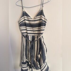 Wishlist Apparel - Blue and white summery linen dress